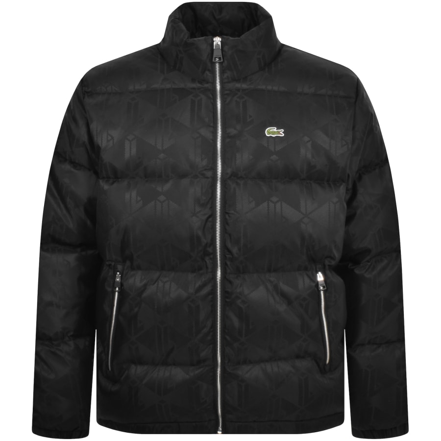 Lacoste Jacquard Down Jacket Black